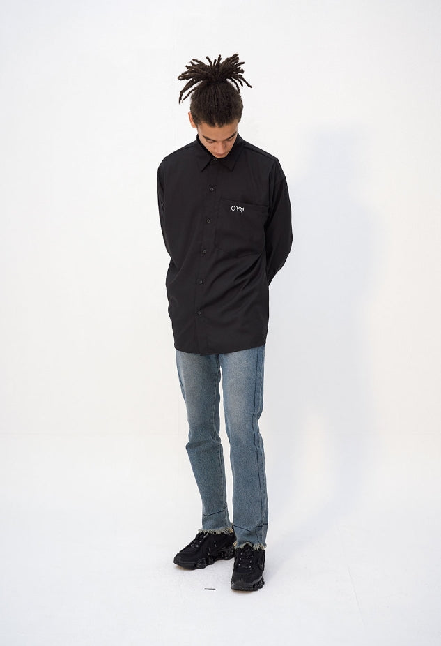 オーワイ(OY) TAPE RING SHIRTS - BLACK