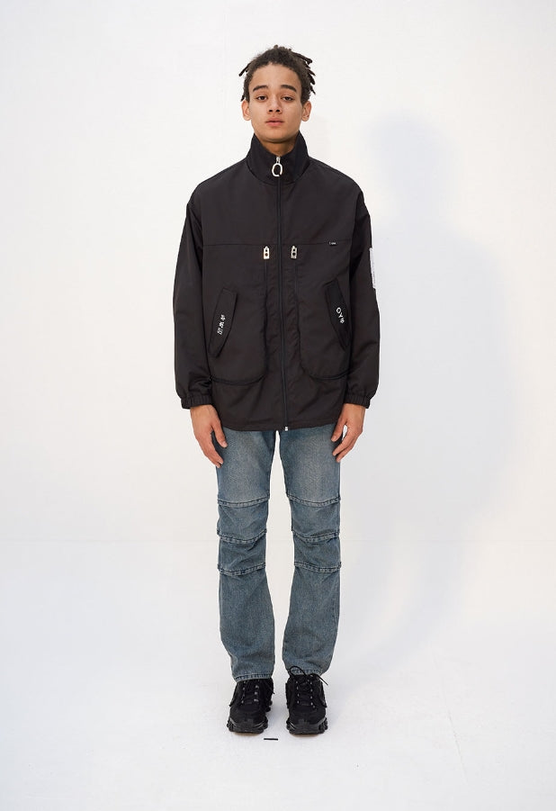 オーワイ(OY) ZIPPER JACKET - BLACK