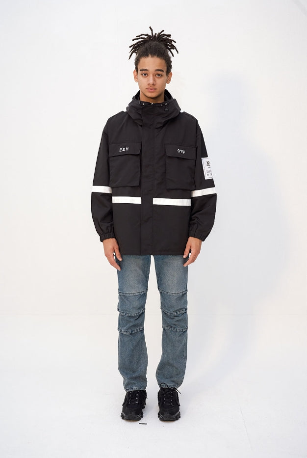オーワイ(OY) TAPE POCKET JACKET - BLACK