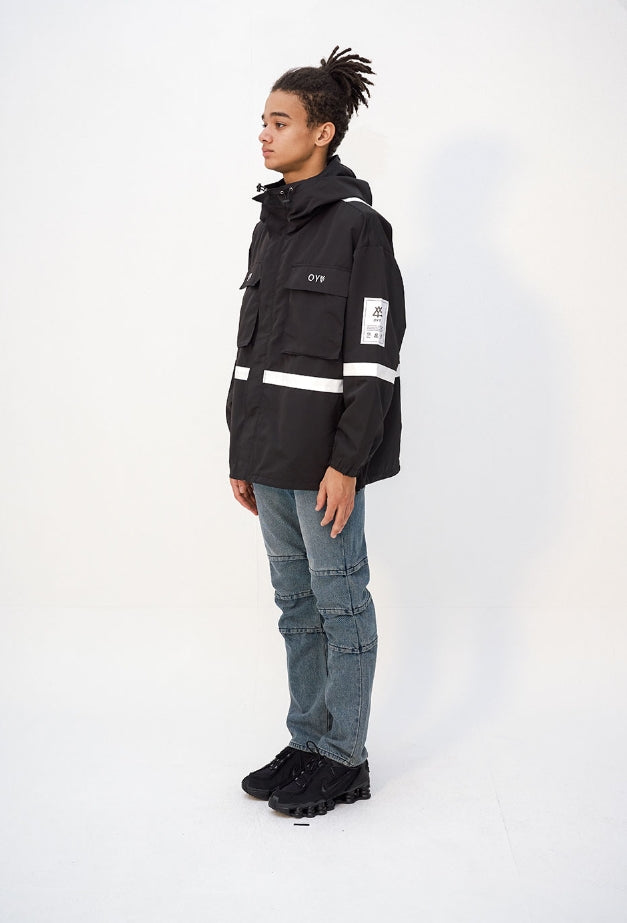 オーワイ(OY) TAPE POCKET JACKET - BLACK