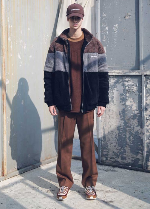 メスノウン(MASSNOUN) THIRD STAGE DOUBLE SOFT WOOL JUMPER MFEPD003-BK