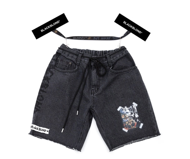 ブラックブロンド(BLACKBLOND) BBD Innocent Denim Shorts (Black)