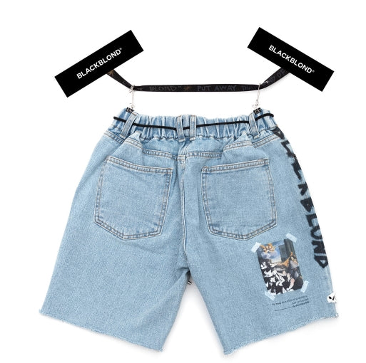 ブラックブロンド(BLACKBLOND) BBD Innocent Denim Shorts (Light blue)