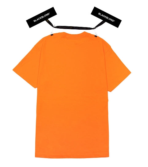 ブラックブロンド(BLACKBLOND) BBD Original Border Logo Short Sleeve Tee (Orange)