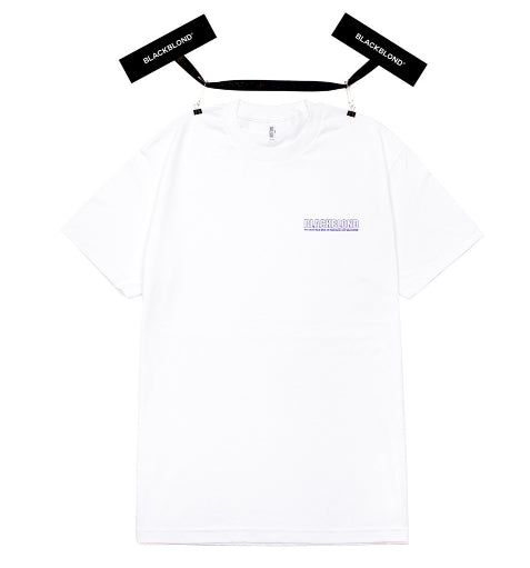 ブラックブロンド(BLACKBLOND) BBD Original Border Logo Short Sleeve Tee (White)