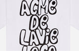 アクメドラビ(acme' de la vie) ADLV SPRAY LOGO SHORT SLEEVE T-SHIRT WHITE