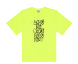 アクメドラビ(acme' de la vie) ADLV SPRAY LOGO SHORT SLEEVE T-SHIRT NEON YELLOW