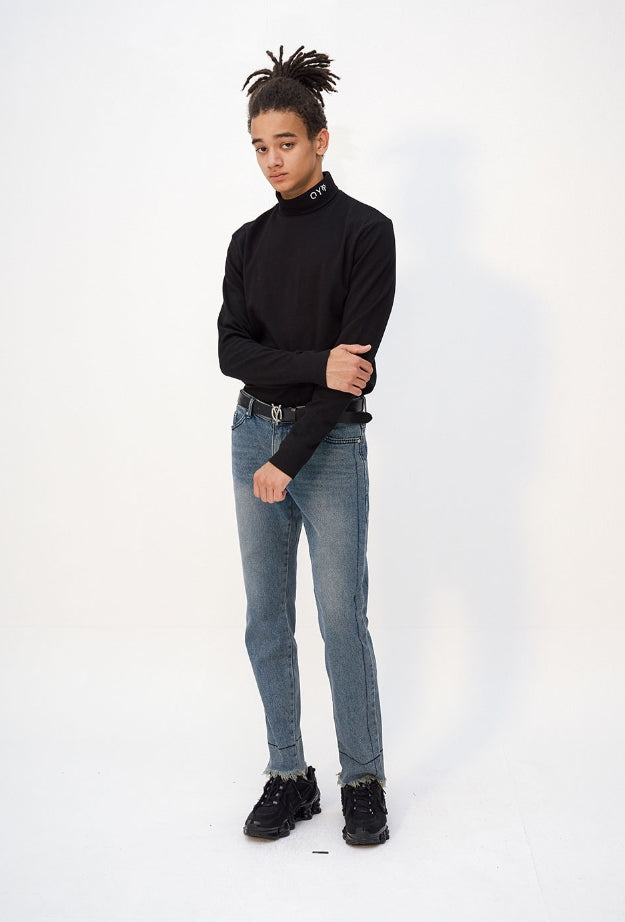 オーワイ(OY) LOGO POLA T - BLACK