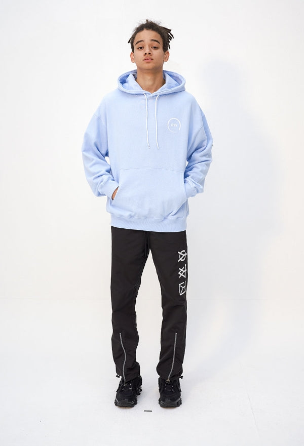 オーワイ(OY) BACK STRING HOODIE - SKY BLUE
