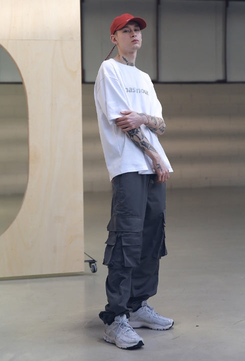 メスノウン(MASSNOUN) SL LOGO VISOR BALLCAP MSNAC001-RD