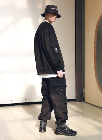 メスノウン(MASSNOUN) D-RING EASY CARGO STRING PANTS MSNCP001-BK