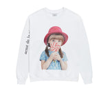 アクメドラビ(acme' de la vie) ADLV BABY FACE SWEATSHIRT WHITE RED HAT