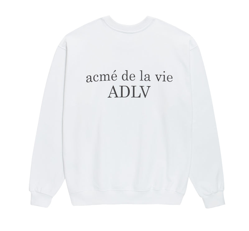 アクメドラビ(acme' de la vie) ADLV BABY FACE SWEATSHIRT WHITE RED HAT