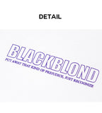 ブラックブロンド(BLACKBLOND) BBD Original Border Logo Short Sleeve Tee (White)
