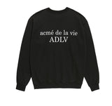 アクメドラビ(acme' de la vie) ADLV BABY FACE SWEATSHIRT BLACK RACCOON