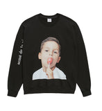 アクメドラビ(acme' de la vie) ADLV BABY FACE SWEATSHIRT BLACK CANDY