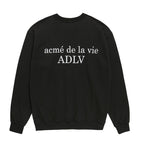 アクメドラビ(acme' de la vie) ADLV BABY FACE SWEATSHIRT BLACK CANDY