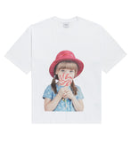 アクメドラビ(acme' de la vie) ADLV BABY FACE SHORT SLEEVE T-SHIRT WHITE RED HAT