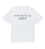 アクメドラビ(acme' de la vie) ADLV BABY FACE SHORT SLEEVE T-SHIRT WHITE MAGNIFIER