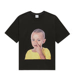 アクメドラビ(acme' de la vie) ADLV BABY FACE SHORT SLEEVE T-SHIRT BLACK YELLOW T-SHIRT