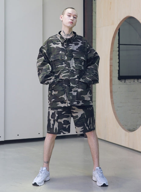 メスノウン(MASSNOUN) SL LOGO FIELD SHIRTS JACKET MSNJK003-CM