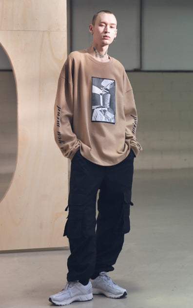 メスノウン(MASSNOUN) SB HATCHET OVERSIZED LONG SLEEVE MSNLS001-BG