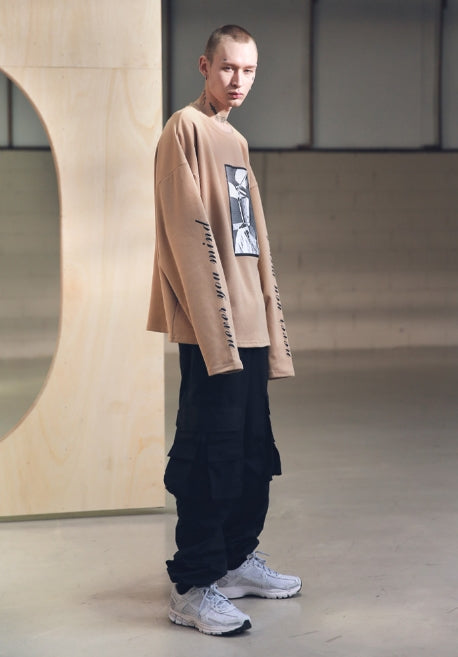 メスノウン(MASSNOUN) SB HATCHET OVERSIZED LONG SLEEVE MSNLS001-BG