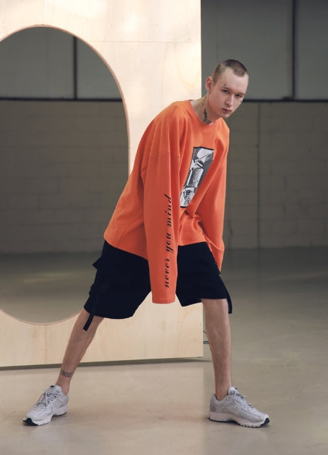 メスノウン(MASSNOUN) SB HATCHET OVERSIZED LONG SLEEVE MSNLS001-OR