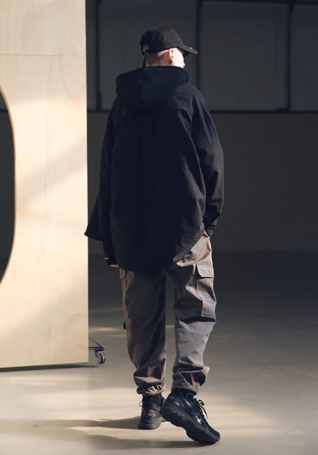 メスノウン(MASSNOUN) SB TWO POCKET LONG SHIRTS MSNST001-BK