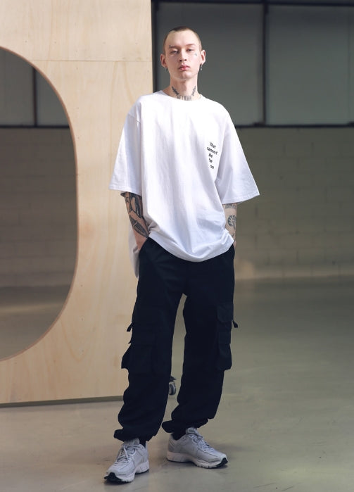 メスノウン(MASSNOUN) SCRATCH OVERSIZED T-SHIRTS MSNTS002 (WHITE)