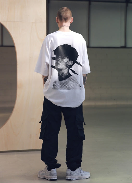 メスノウン(MASSNOUN) SCRATCH OVERSIZED T-SHIRTS MSNTS002 (WHITE)