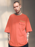 メスノウン(MASSNOUN)SL LOGO POCKET OVERSIZED T-SHIRTS MSNTS003 (CORAL)