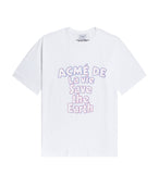 アクメドラビ(acme' de la vie) ADLV SAVE THE EARTH SHORT SLEEVE T-SHIRT WHITE