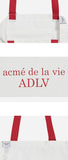 アクメドラビ(acme' de la vie) ADLV ECOBAG SMALL WHITE