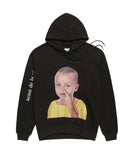 アクメドラビ(acme' de la vie) ADLV BABY FACE HOODIE BLACK YELLOW T-SHIRTS