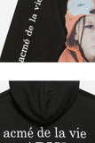 アクメドラビ(acme' de la vie) ADLV BABY FACE HOODIE BLACK RACCOON