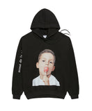 アクメドラビ(acme' de la vie) ADLV BABY FACE HOODIE BLACK CANDY