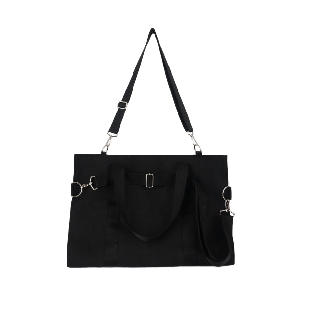 ドルム (DoLM) Strap Canvas Black Messenger Bag