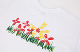 ドルム (Do'LM) Crapas Flowers T-Shirts White