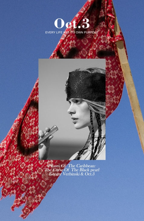 オクトーバーサード(Oct.3) Jack Sparrow Hair Band [Deep Orange]