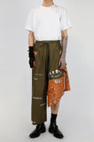 オクトーバーサード(Oct.3) Hippie Layered Wide Pants [Khaki]