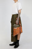 オクトーバーサード(Oct.3) Hippie Layered Wide Pants [Khaki]