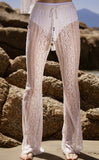オクトーバーサード(Oct.3) Tassel Lace Banding Pants [White]