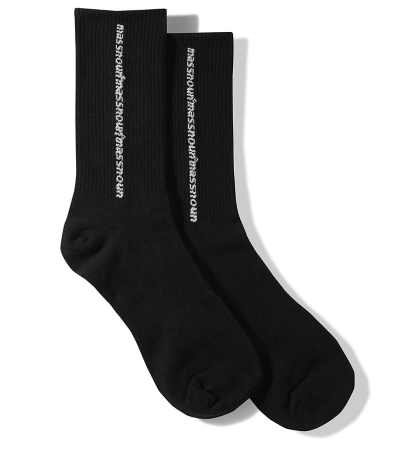 マスノウン(MASSNOUN) SL LOGO LINE SOCKS MSNAS002-BK