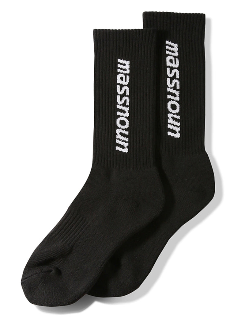 マスノウン(MASSNOUN) SL LOGO SOCKS MSNAS001-BK