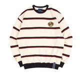 ロマンティッククラウン(ROMANTIC CROWN)21C BOYS STRIPED SWEATSHIRT_OATMEAL