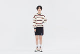 ロマンティッククラウン(ROMANTIC CROWN)21C BOYS STRIPED SWEATSHIRT_OATMEAL