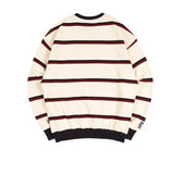 ロマンティッククラウン(ROMANTIC CROWN)21C BOYS STRIPED SWEATSHIRT_OATMEAL