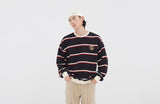 ロマンティッククラウン(ROMANTIC CROWN)21C BOYS STRIPED SWEATSHIRT_NAVY