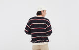 ロマンティッククラウン(ROMANTIC CROWN)21C BOYS STRIPED SWEATSHIRT_NAVY